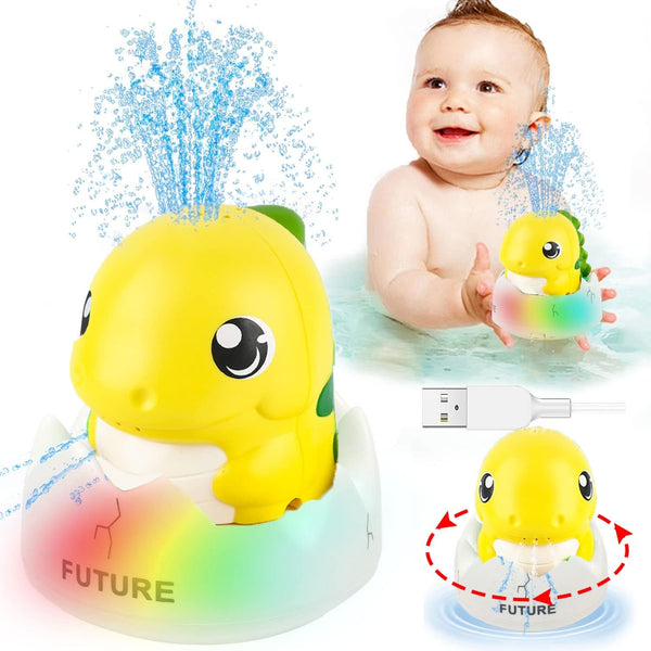 Baby Bath Toys, Bath Toys, Whale Spray Water Bath Toy, Sprinkler Bathtub Shower Toys for Toddlers Kids Boys Girls, Pool Toy for Baby (White)