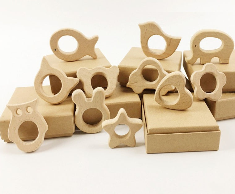 Beech Wood Baby Teethers