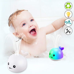 Baby Bath Toys, Bath Toys, Whale Spray Water Bath Toy, Sprinkler Bathtub Shower Toys for Toddlers Kids Boys Girls, Pool Toy for Baby (White)