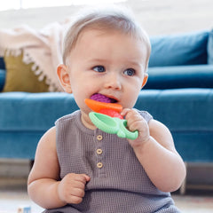 Lil' Nibbles Textured Baby Teething Toy, 6-12 Months, Multicolor Fruit Kabob