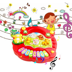 Musical Baby Toys 6 to 12 Months, Baby Piano Light up Animal Musical Toys for Toddlers 1-3, Infant Kids Learning Toys for 1 Year Old Girl Boy, Baby Toys 12-18 Months Gifts