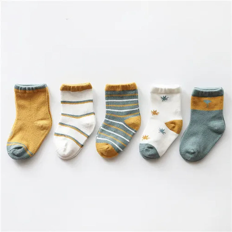 5Pairs/Lot Newborn Baby Socks