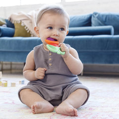 Lil' Nibbles Textured Baby Teething Toy, 6-12 Months, Multicolor Fruit Kabob