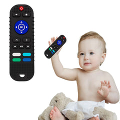 Infant Baby Silicone Teething Toys TV Remote Teether for 0-6-12-18 Months Babies Toddlers Teething Relief Chew Toys Remote Control Shape Teethers Toy