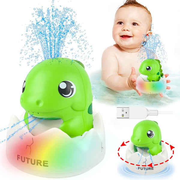 Baby Bath Toys, Bath Toys, Whale Spray Water Bath Toy, Sprinkler Bathtub Shower Toys for Toddlers Kids Boys Girls, Pool Toy for Baby (White)